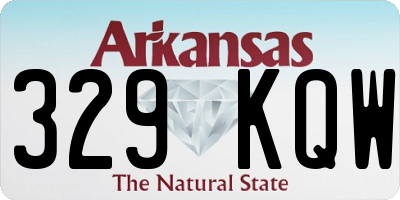 AR license plate 329KQW