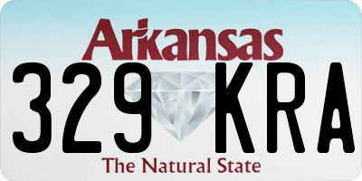 AR license plate 329KRA