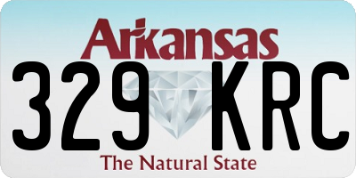 AR license plate 329KRC