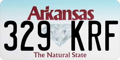 AR license plate 329KRF