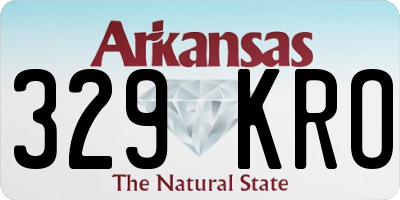 AR license plate 329KRO