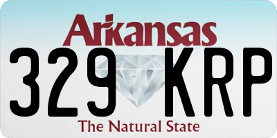 AR license plate 329KRP