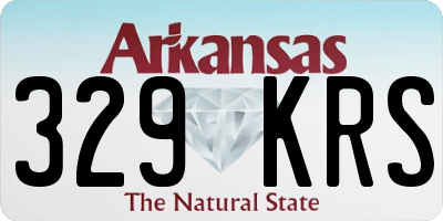AR license plate 329KRS
