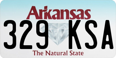 AR license plate 329KSA
