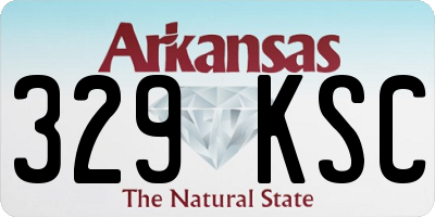 AR license plate 329KSC