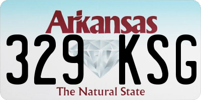 AR license plate 329KSG