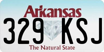 AR license plate 329KSJ