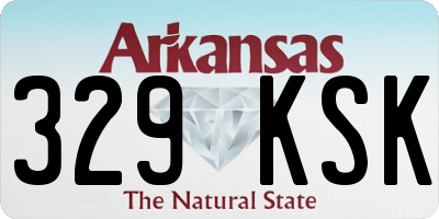 AR license plate 329KSK