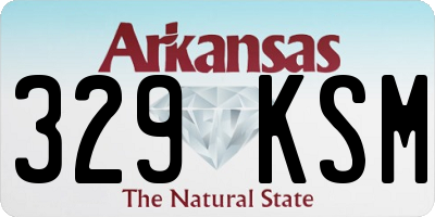 AR license plate 329KSM