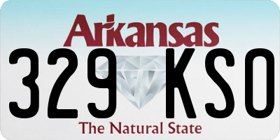AR license plate 329KSO