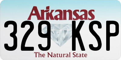 AR license plate 329KSP