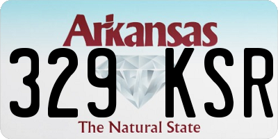 AR license plate 329KSR
