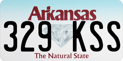 AR license plate 329KSS