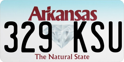 AR license plate 329KSU