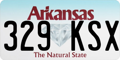 AR license plate 329KSX
