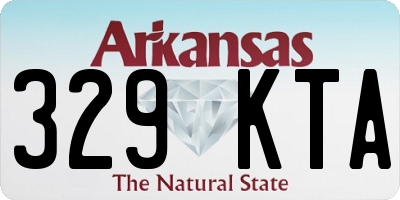 AR license plate 329KTA
