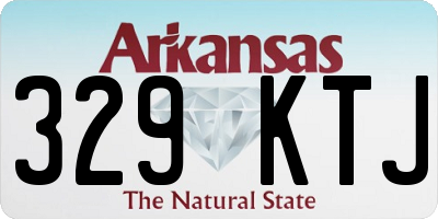 AR license plate 329KTJ