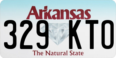 AR license plate 329KTO