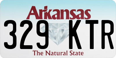 AR license plate 329KTR