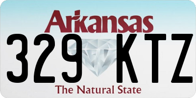AR license plate 329KTZ