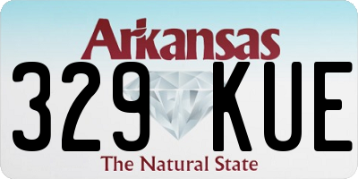 AR license plate 329KUE