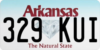 AR license plate 329KUI