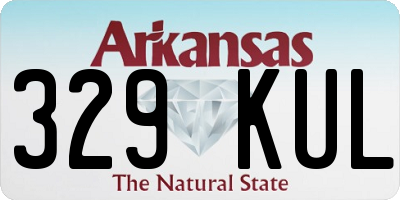 AR license plate 329KUL