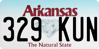 AR license plate 329KUN