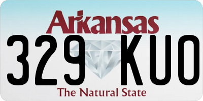 AR license plate 329KUO