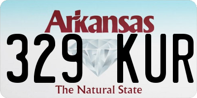 AR license plate 329KUR