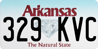 AR license plate 329KVC