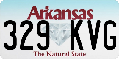 AR license plate 329KVG