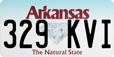 AR license plate 329KVI