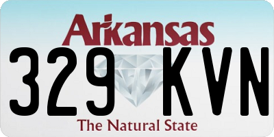 AR license plate 329KVN
