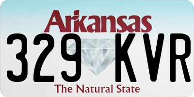 AR license plate 329KVR