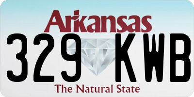 AR license plate 329KWB