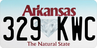 AR license plate 329KWC