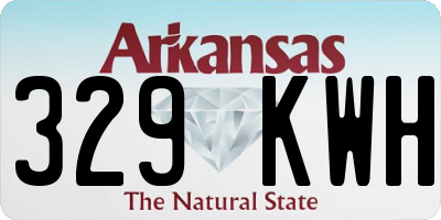 AR license plate 329KWH