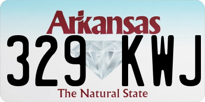 AR license plate 329KWJ