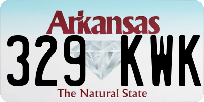 AR license plate 329KWK
