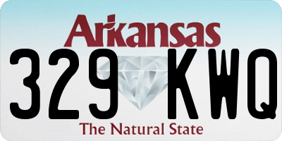 AR license plate 329KWQ