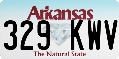 AR license plate 329KWV