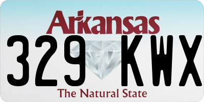 AR license plate 329KWX