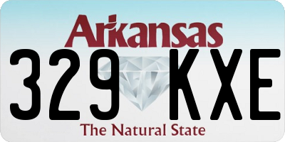 AR license plate 329KXE
