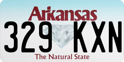 AR license plate 329KXN