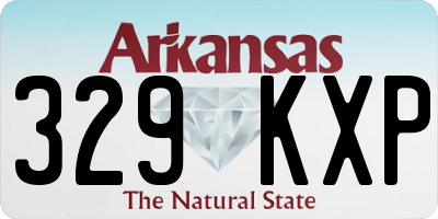 AR license plate 329KXP