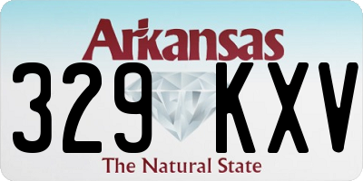AR license plate 329KXV