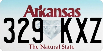 AR license plate 329KXZ
