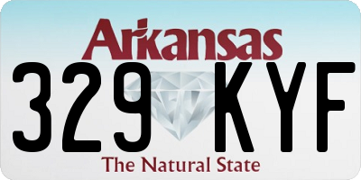 AR license plate 329KYF