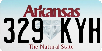 AR license plate 329KYH